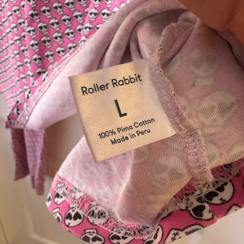 Roller Rabbit Pink Patterned Long-Sleeve Pajama Set - Picture 5 of 8